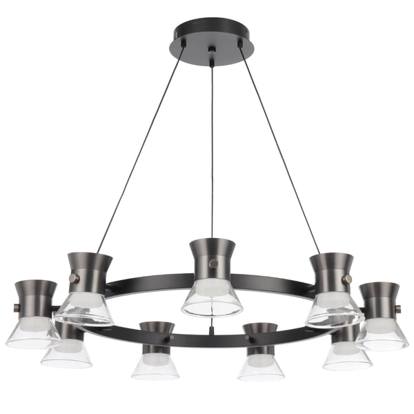 Telbix Tipico 9 Light Pendant Gunmetal