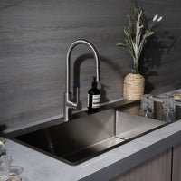 Jayden 1200x500 Single Bowl Tap Landing with Right Drain Board Sink