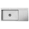 Alma Iver 1080x500 Single Bowl Tap Landing with Right Drain Board Sink