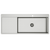 Alma Jayden MKII 1200x500 Single Bowl Tap Landing with Left Drain Board Sink