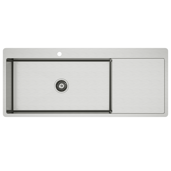 Alma Jayden MKII 1200x500 Single Bowl Tap Landing with Right Drain Board Sink