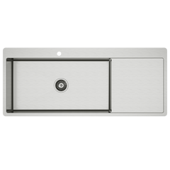 Alma Jayden MKII 1200x500 Single Bowl Tap Landing with Right Drain Board Sink