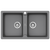 Schock Typos Double Bowl 1 Tap Hole Croma Grey