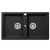 Schock Typos Double Bowl 1 Tap Hole Nero Black