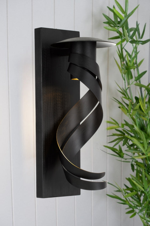 Telbix Tobera Exterior Wall Light Black Matt