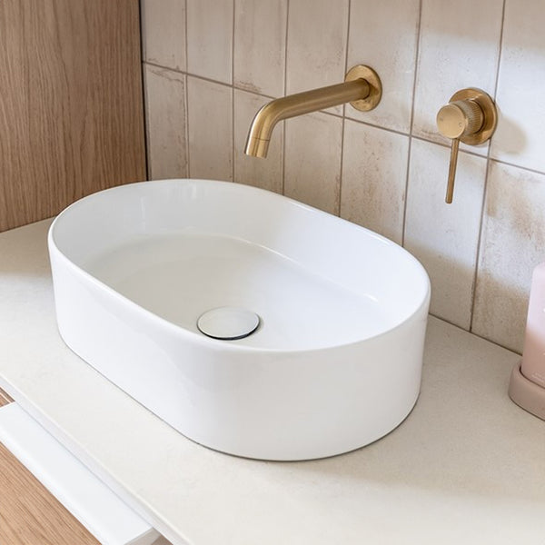 ADP Patty Matte White Ceramic Basin