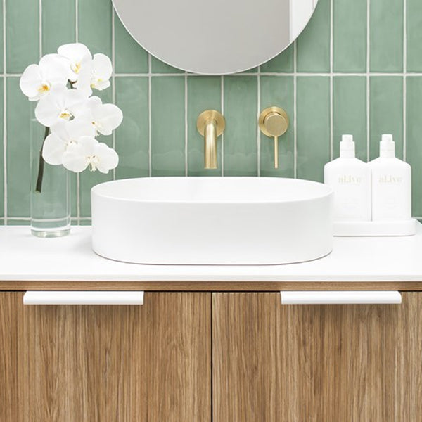 ADP Patty Matte White Ceramic Basin