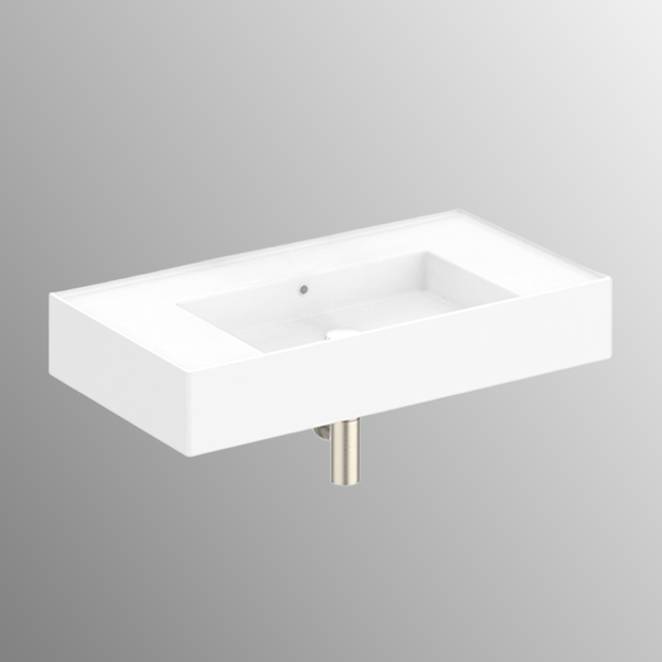 ADP Teorema Wall Basin 800 Centre with 0 Tap Hole White
