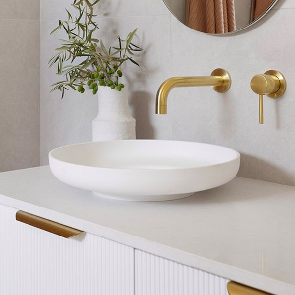 ADP Flume Cast Marble Basin Matte White