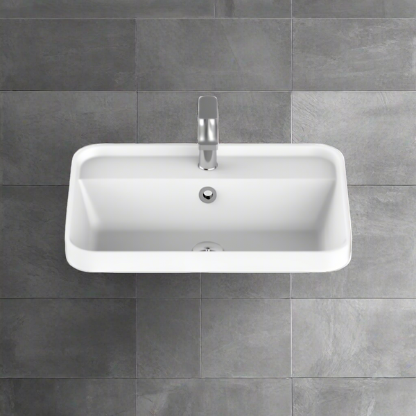 ADP Miya Semi Inset 550 Basin Gloss White