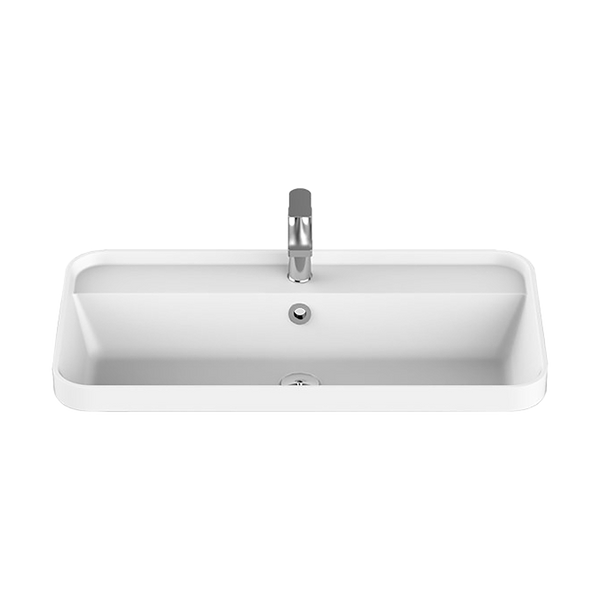 ADP Miya Semi Inset 750 Basin Matte White