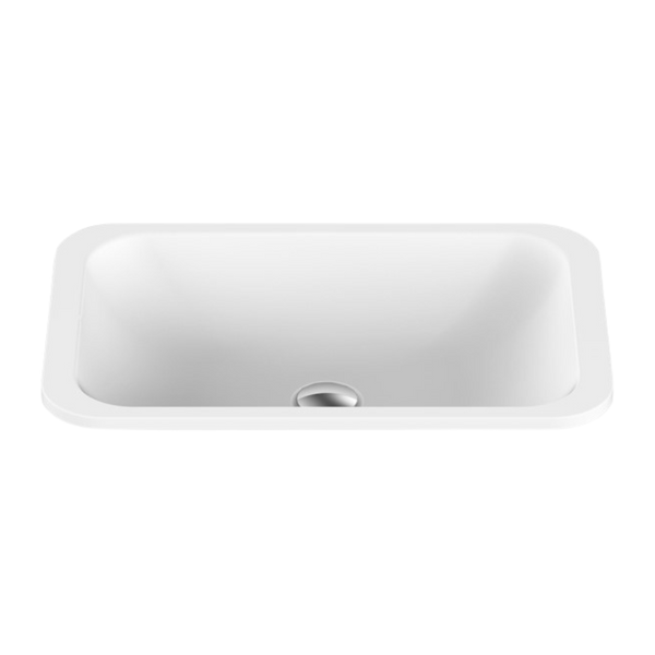 ADP Glory Inset Undermount Basin Matte White