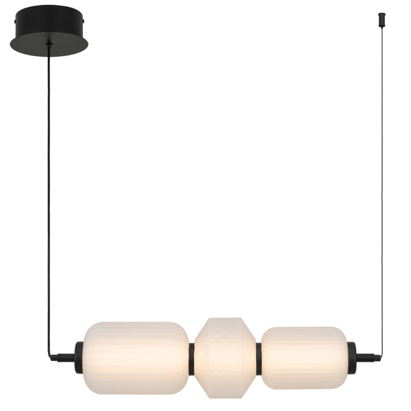 Telbix Torso 3 Light Pendant Black