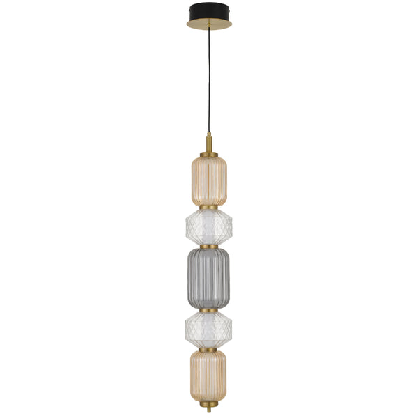 Telbix Torso 5 Light Pendant Brass