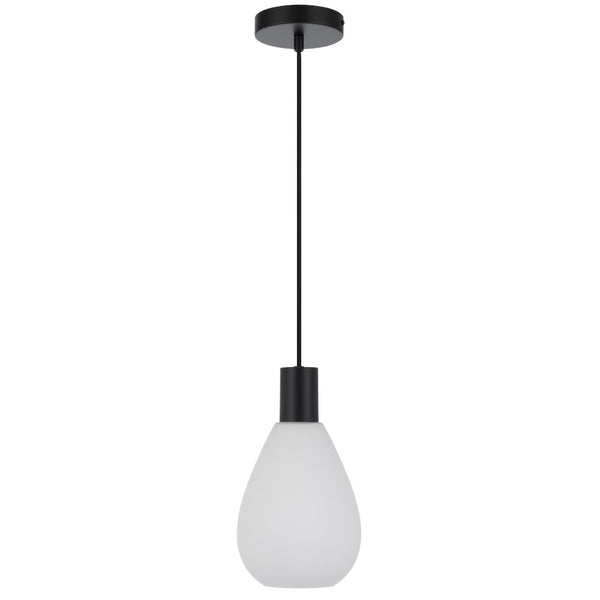Telbix Tresor 1 Light Pendant Black Opal Matt