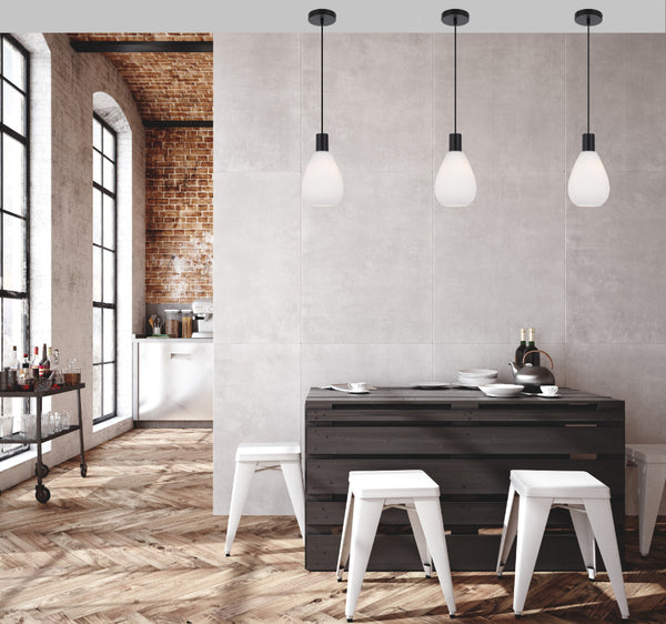 Telbix Tresor 1 Light Pendant Black Opal Matt