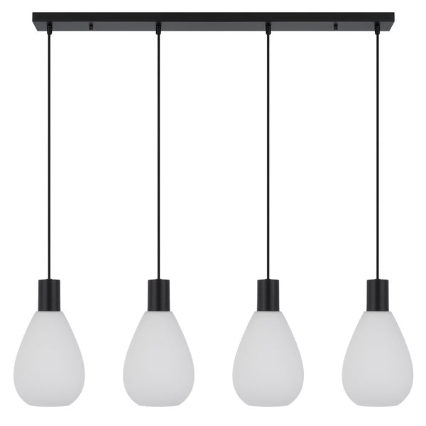 Telbix Tresor 4 Lights Pendant Black Opal Matt