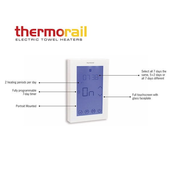 Thermogroup Touch Screen 7 Day Timer White