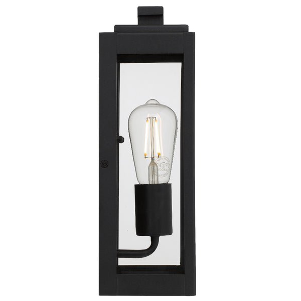 Telbix Truman 1 Light Exterior Wall Light Black