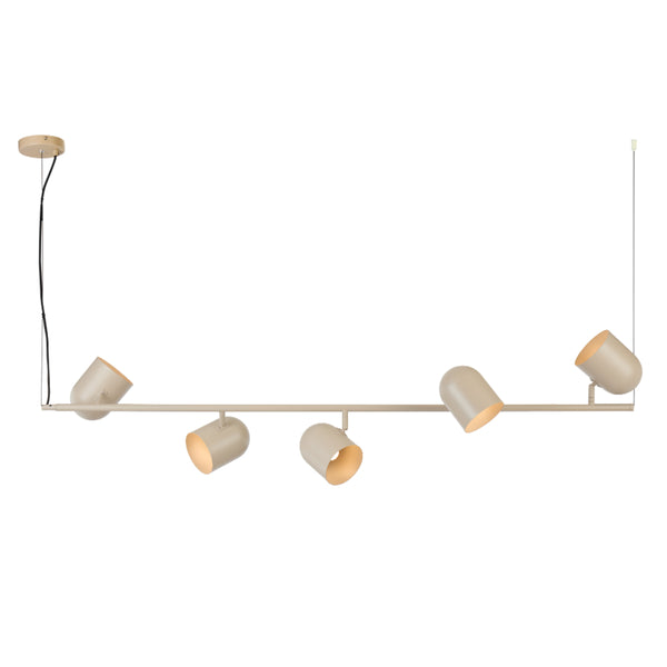 Telbix Turin 5 Light Pendant Khaki
