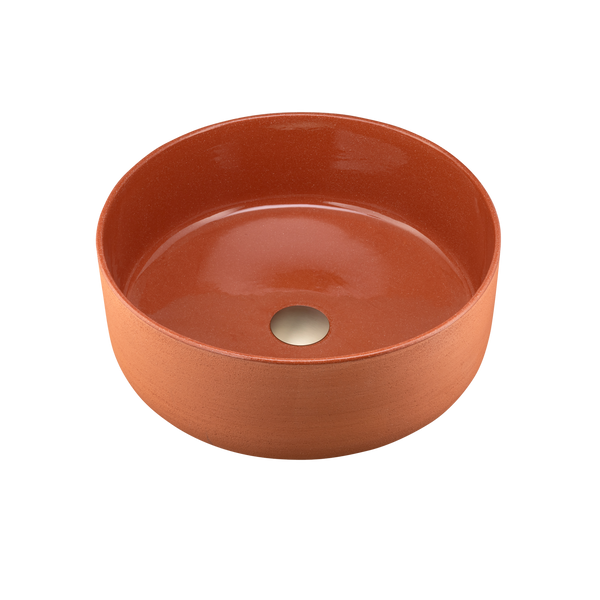 Oliveri Terzofoco Circular Counter Top Basin Red Clay