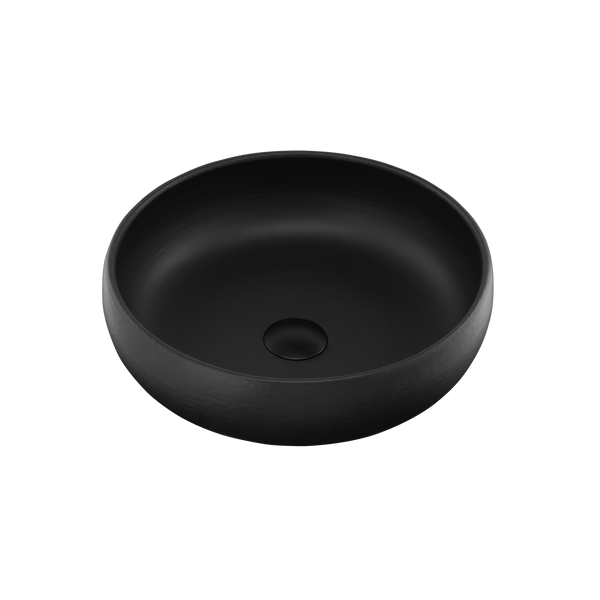 Oliveri Terzofoco Curved Counter Top Basin Matte Black