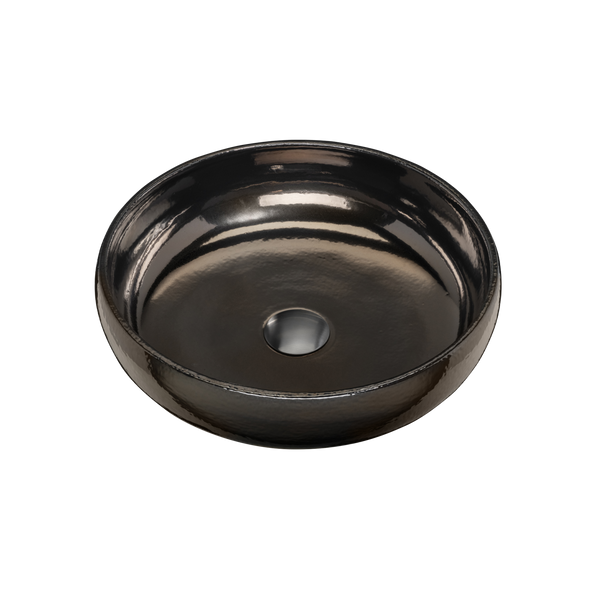 Oliveri Terzofoco Curved Counter Top Basin Brown Gold