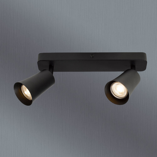 Telbix Alvey 2 Lights Spot Bar Black