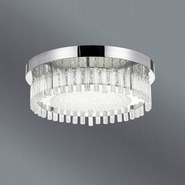 Telbix Andela Round 30W Led Oyster Chrome