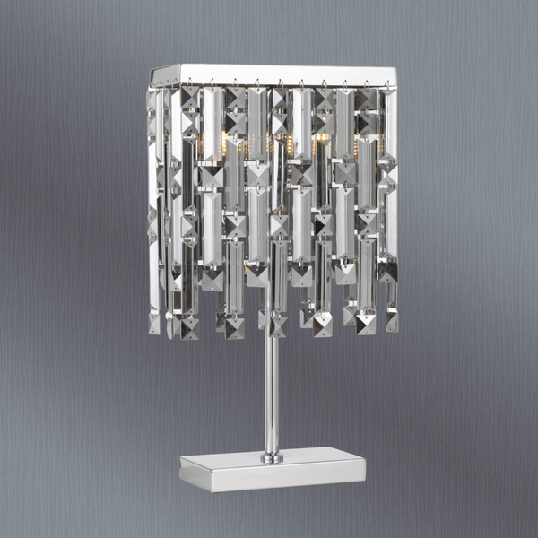 Telbix Cerone 2 Lights Table Lamp Chrome