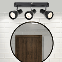 Telbix Curtis 3 Lights Spot Bar Black