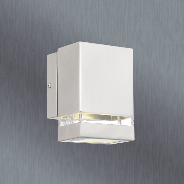Telbix Dixon 1 Exterior Wall Light Stainless Steel