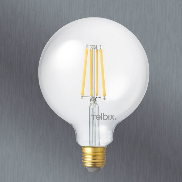 Telbix E27 G125 8W Led Globe Clear Dim 5000K