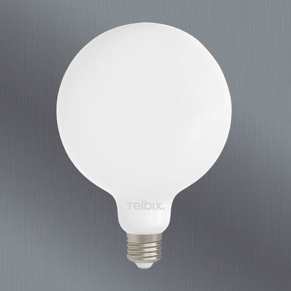 Telbix E27 G125 8W Led Globe Milk Dim 3000K