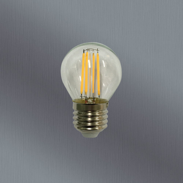 Telbix E27 G45 4W Led Fancy Round Globe Clear Dim 3000K