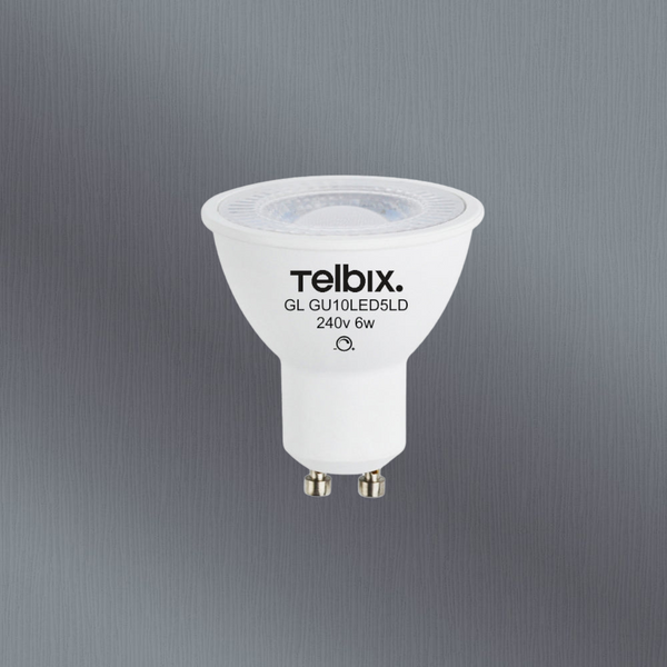 Telbix Gu10 6W Led Lens Dim 4000K