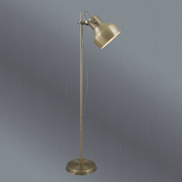 Telbix Grande Floor Lamp Antique Brass