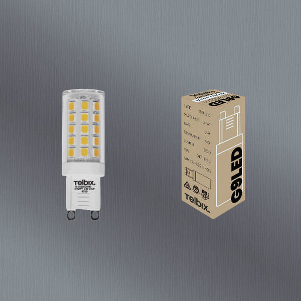Telbix G9 3W Led Globe Clear Non Dim 4000K