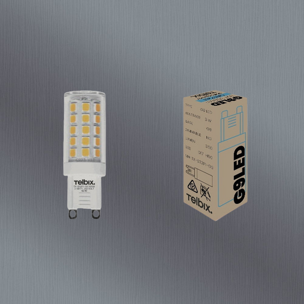 Telbix G9 3W Led Globe Clear Non Dim 5000K