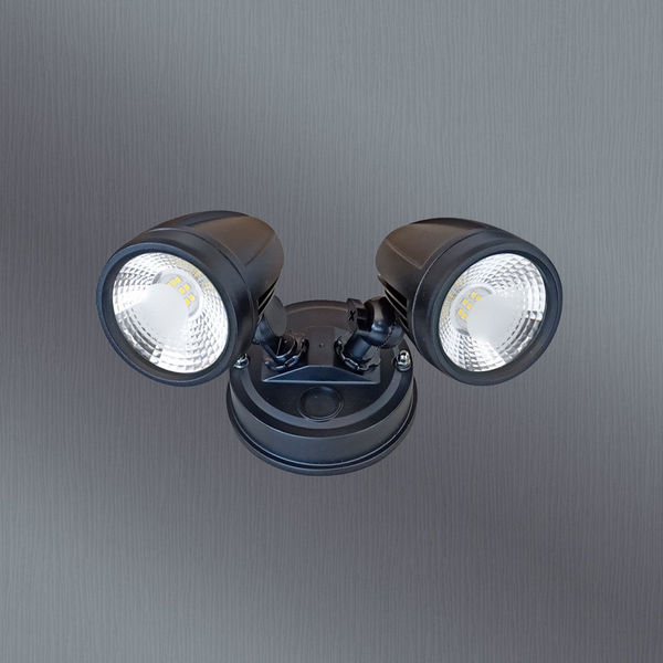 Telbix Illume Twin Exterior Spot Black