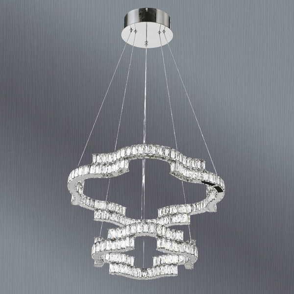 Telbix Jura 2 Tier Pendant Chrome