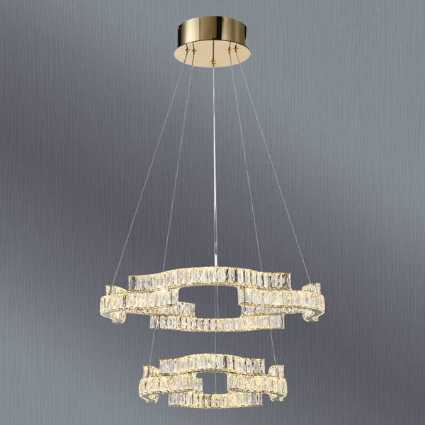 Telbix Jura 2 Tier Pendant Gold