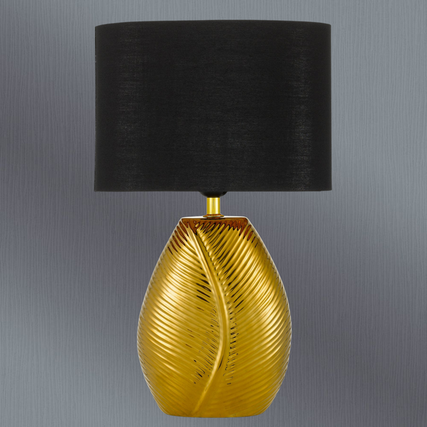 Telbix Klee Ceramic Table Lamp Gold