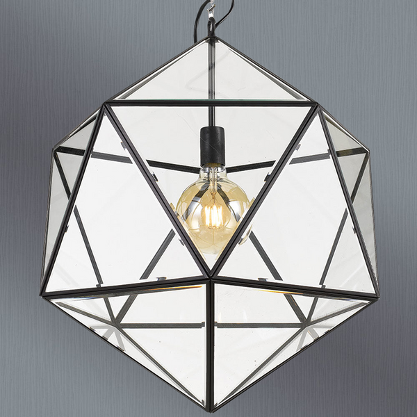 Telbix Lazlo 50 Pendant Solid Brass Black