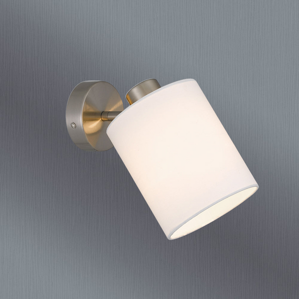 Telbix Malone Wall Lamp Nickel White
