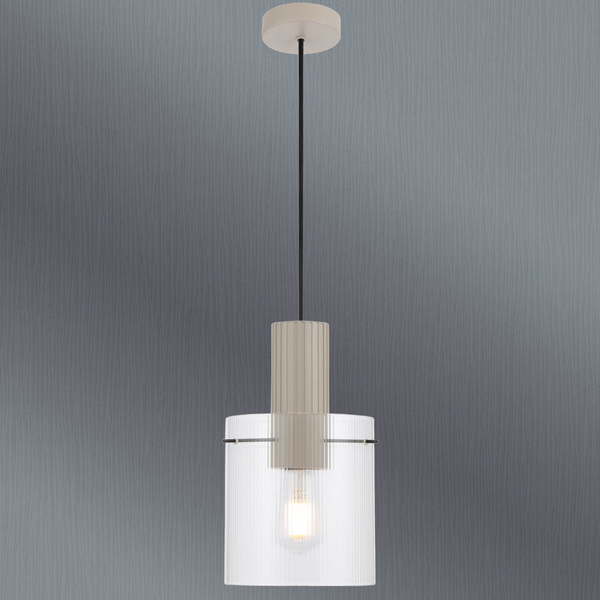 Telbix Mika 18cm Pendant Grey