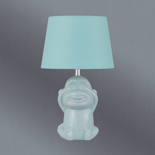 Telbix Misaru Ceramic Table Lamp Blue
