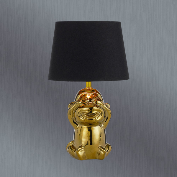 Telbix Misaru Ceramic Table Lamp Gold Black
