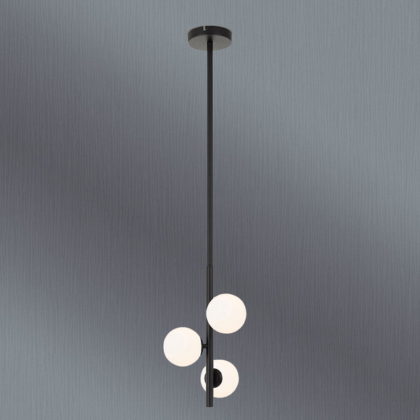 Telbix Moran 3 Lights Pendant Black Opal Matt