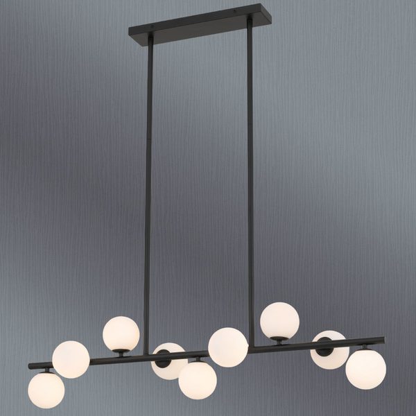Telbix Moran 9 Lights Pendant Black Opal Matt
